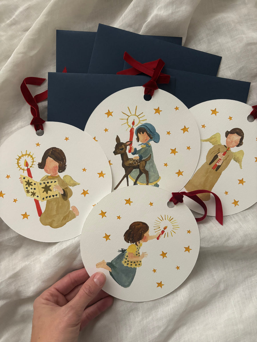 Pack 4 Xmas Bola Ángeles