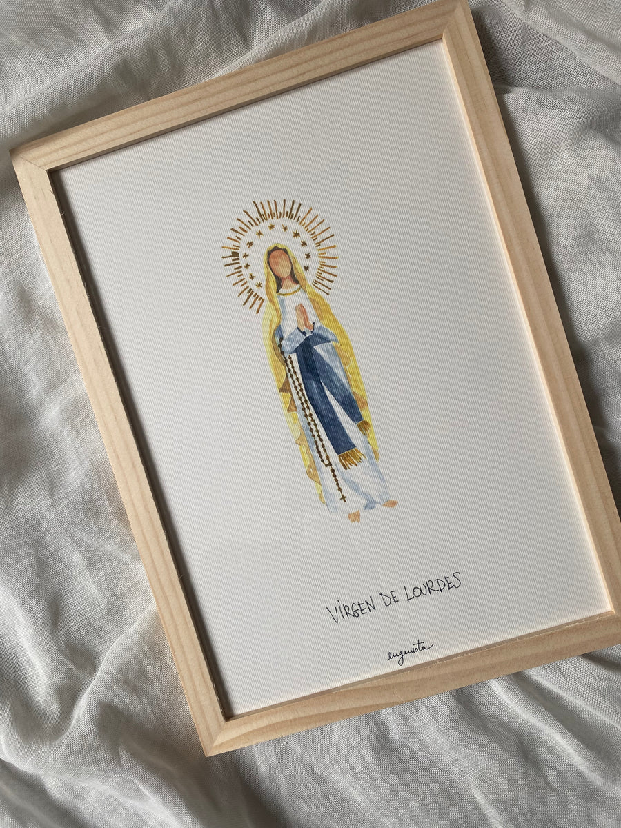 Lámina Virgen de Lourdes