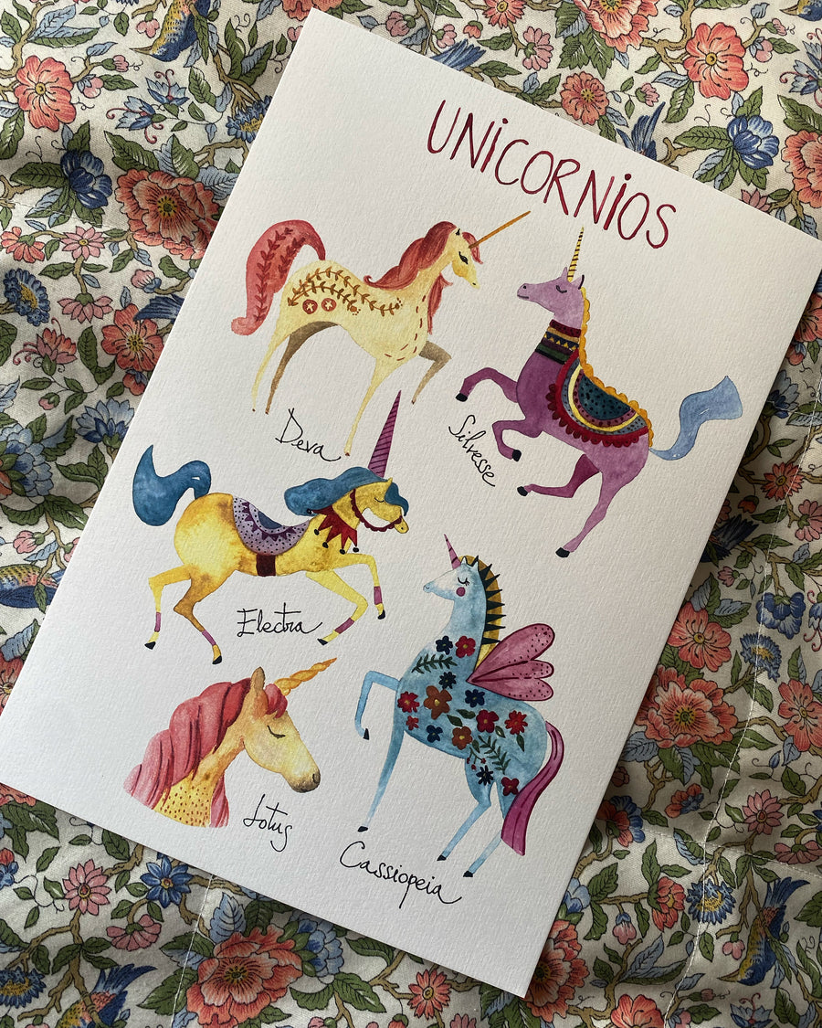 Lámina Unicornios