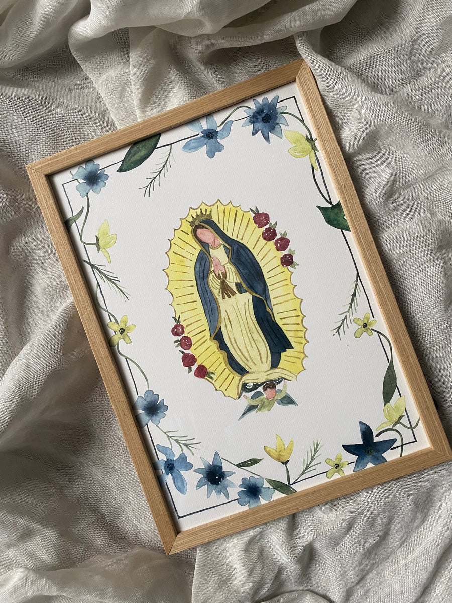 Lámina Virgen de Guadalupe Marco Flores